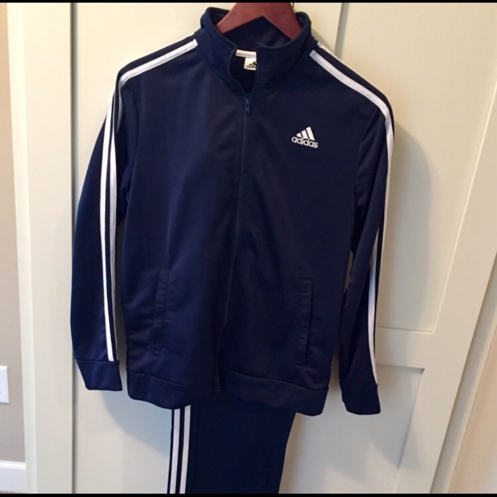 Adidas Navy Blue Track Suit